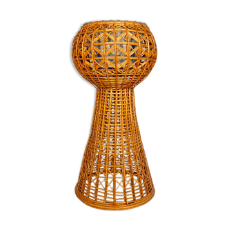 Rattan plant stand