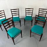 Mid-Century Modernist Danish Teak Dining Chairs 1950s, Set of 6