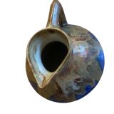 Late 19th century blue ceramic Méténier pitcher