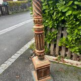 Large polychrome wooden column