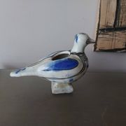 Cendrier oiseau en céramique émaillée