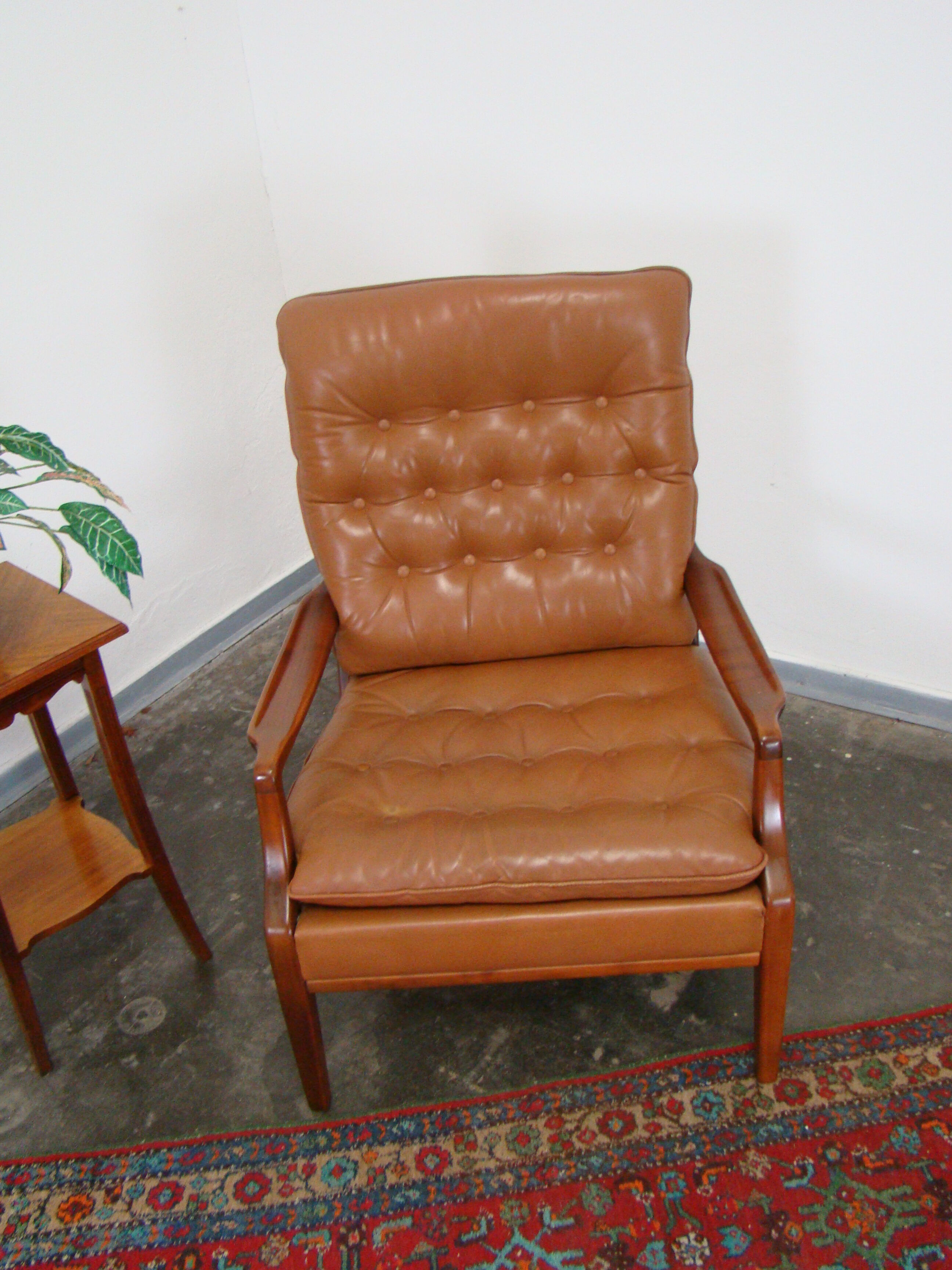 Fauteuil style chesterfield