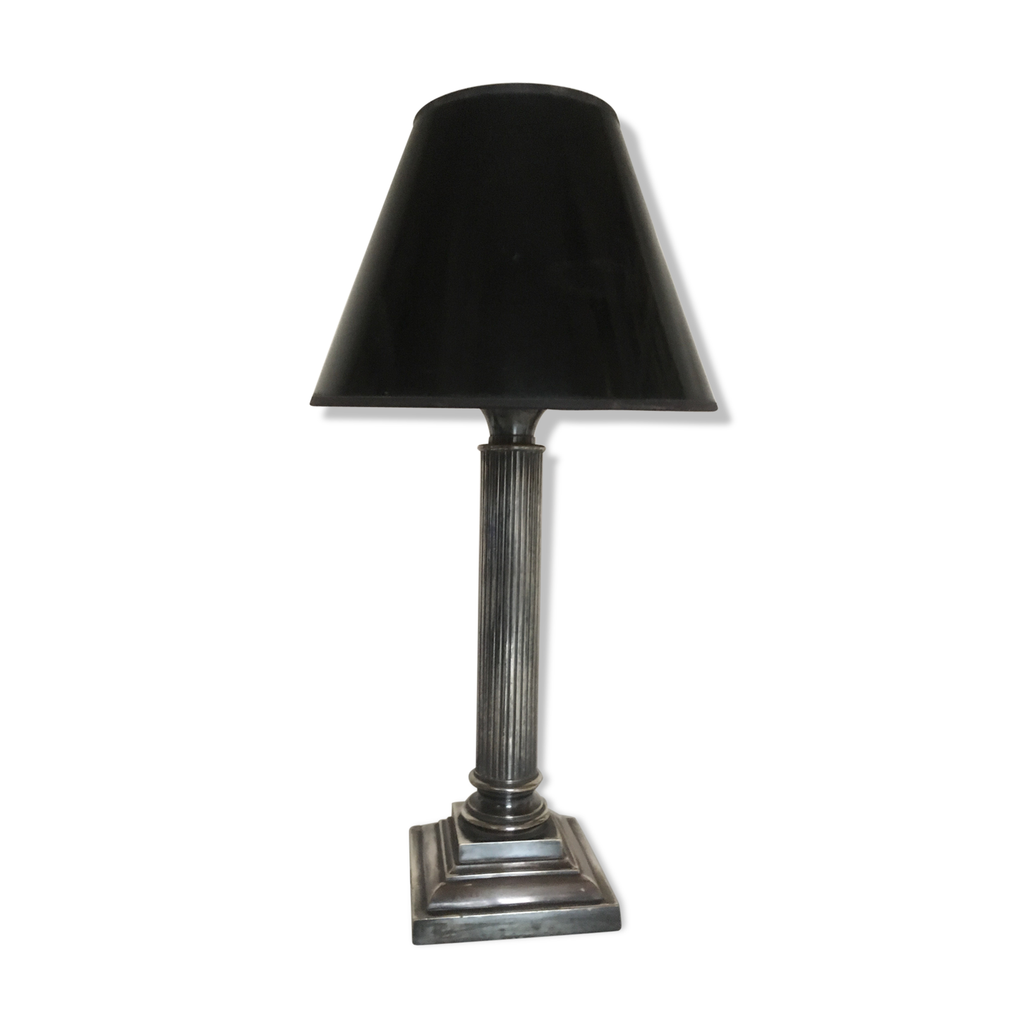 lamp column neoclassical greek revival in bronze silver years 60s