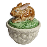 Fitz & Floyd rabbit candy box, 14 cm