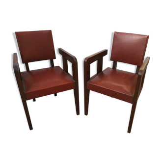 Pair of armchairs Andre Sornay