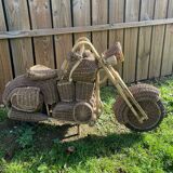 Harley Davidson wicker sculpture