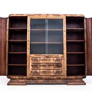 Bibliothèque Art Déco, Pologne, vers 1930.