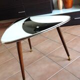 Tripod triangular coffee table / vintage 50-60s