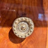 Biedermeier Secretaire in Cherrywood and Maple with Inlays and Brass, South Germany, 1830s