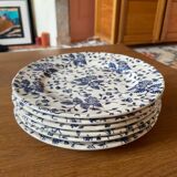 Set of 6 English earthenware plates