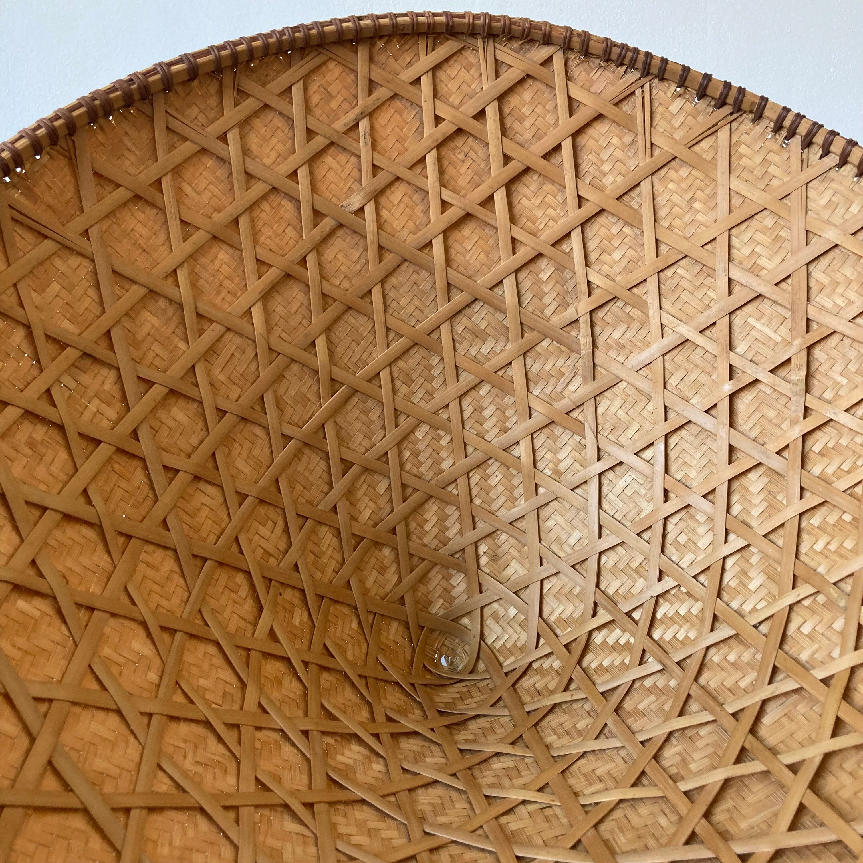 Chapeau asiatique tressé