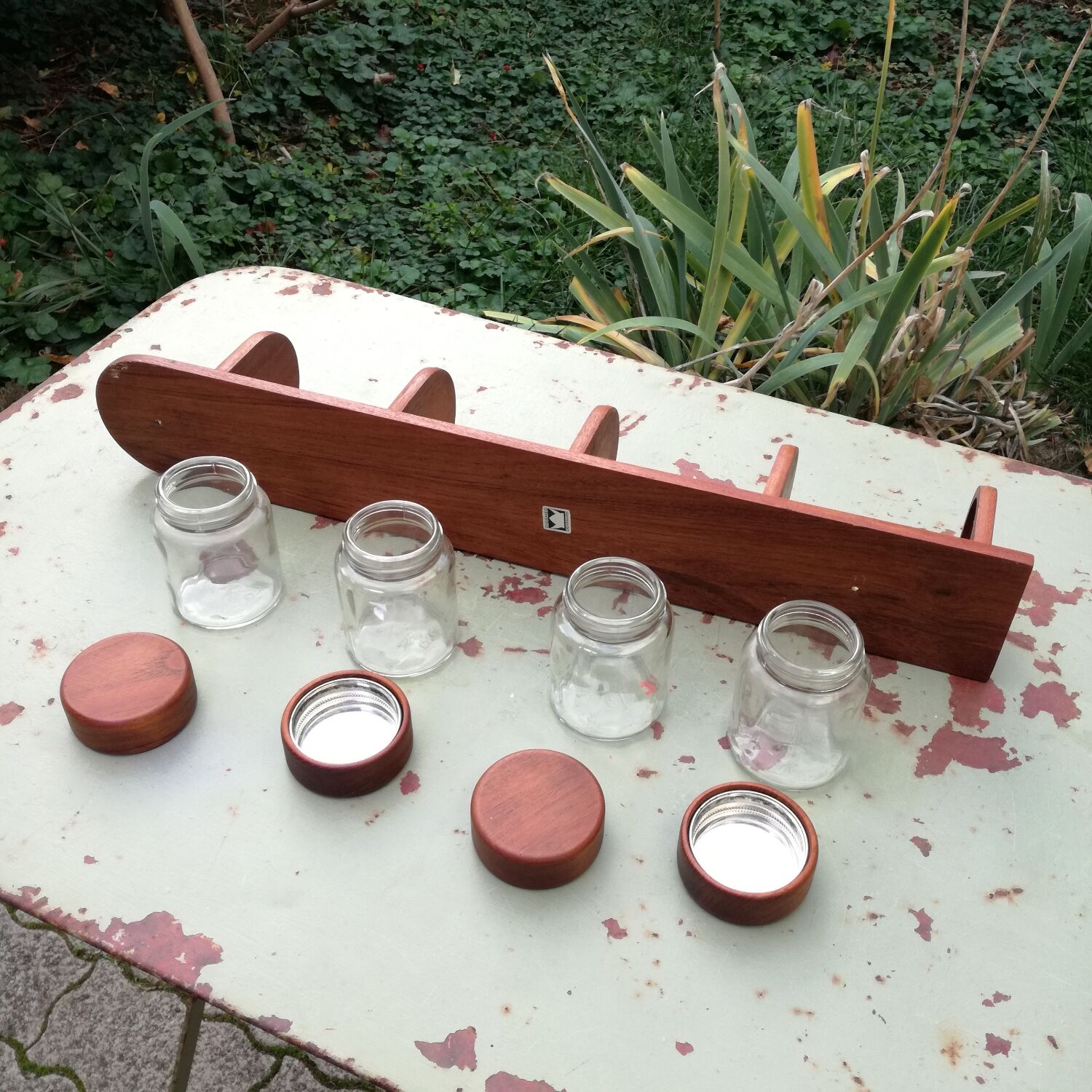 Wall spice rack by digsmed, Denmark, 1960s