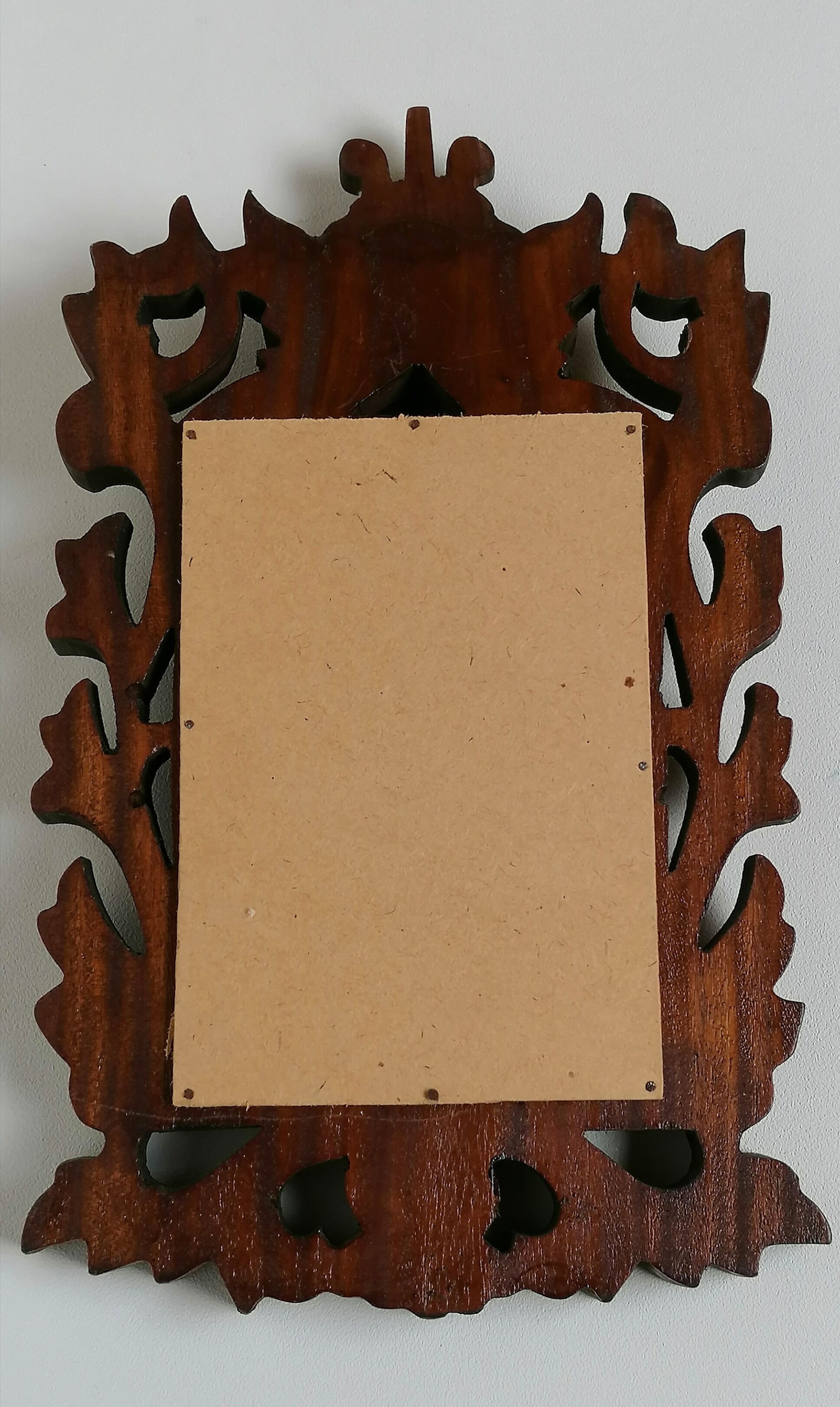 Miroir bois sculpté 34 x 20 cm