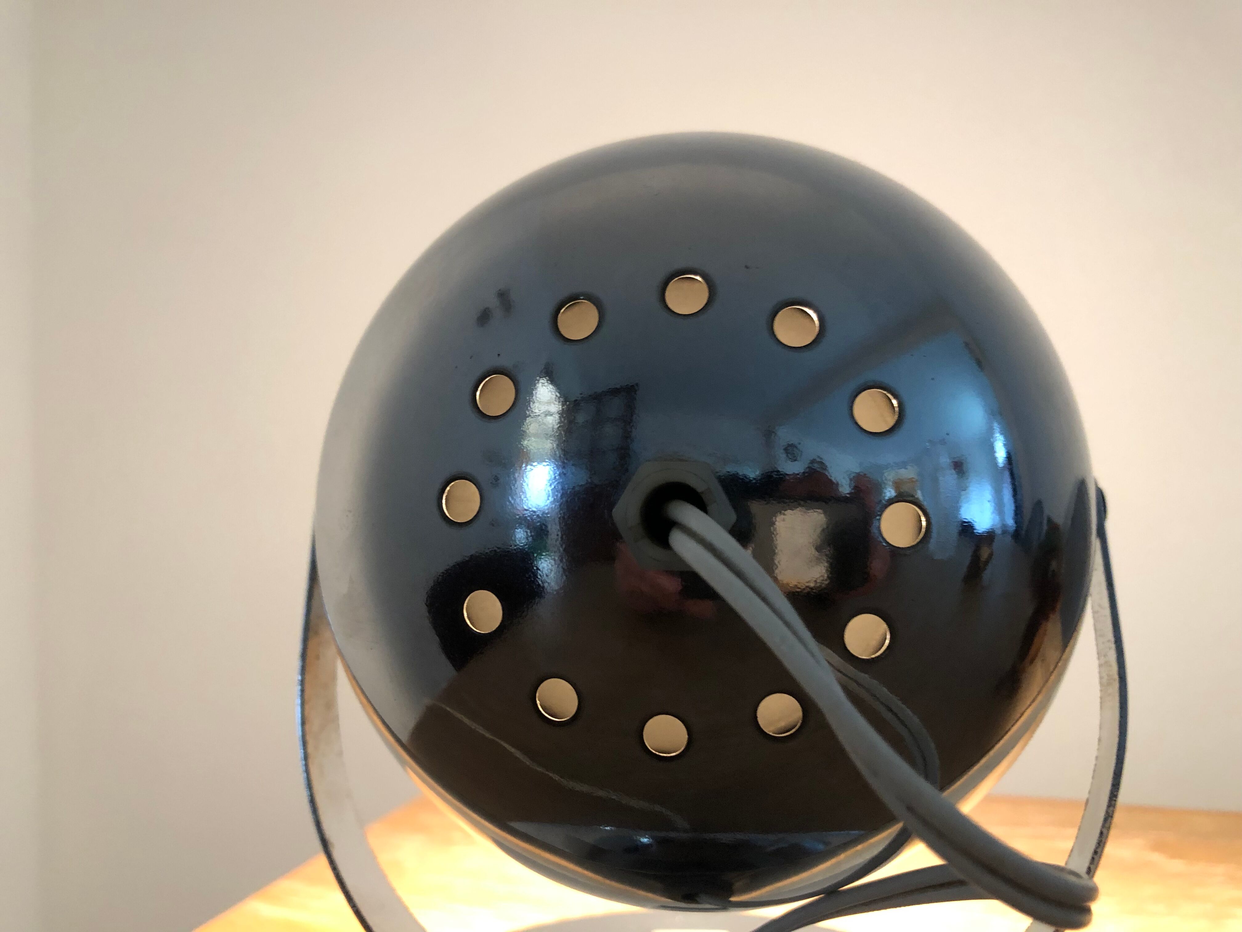 Lampe spot Eyeball original vintage 70 tout chrome