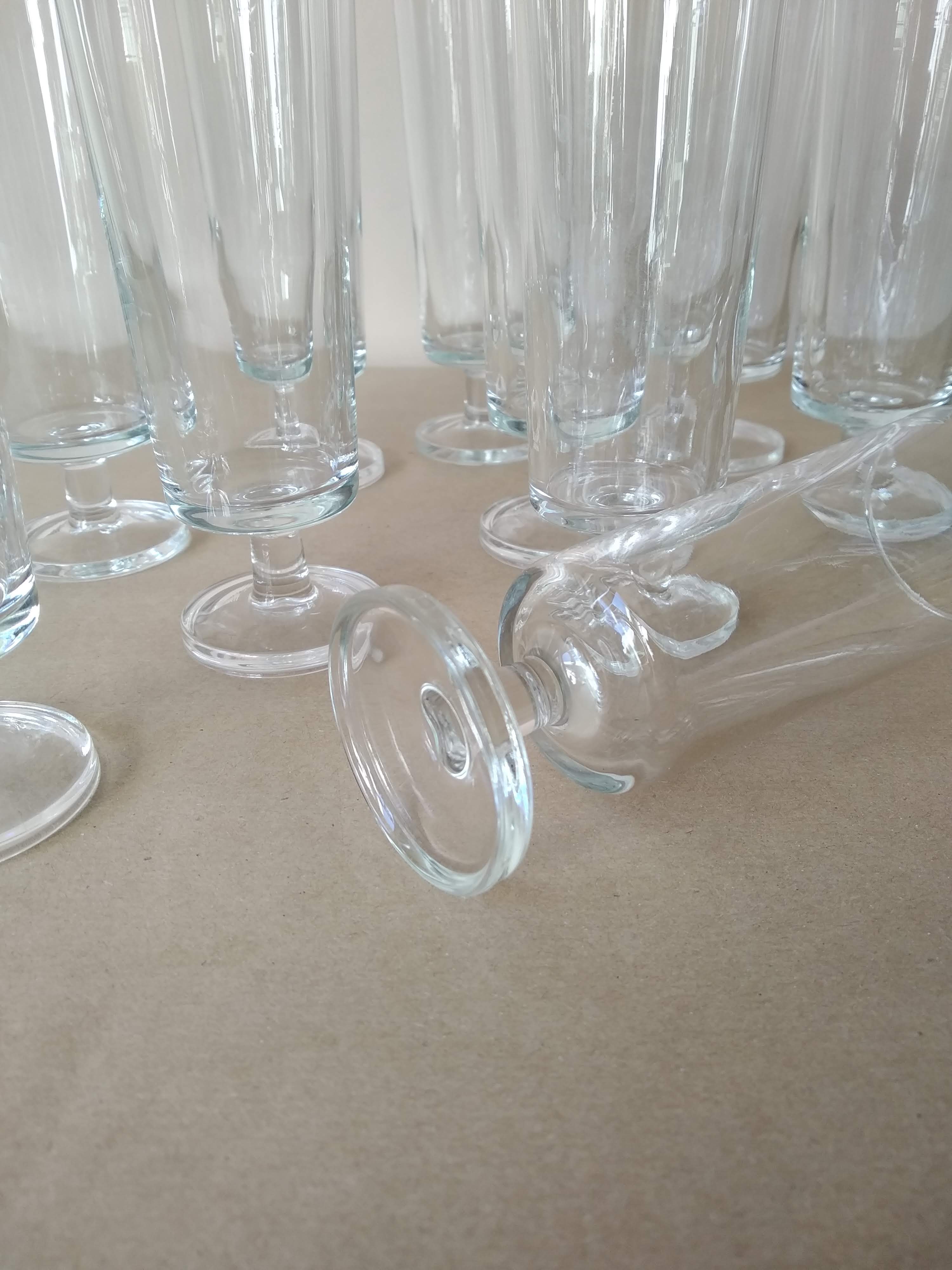 11 champagne flutes Luminarc model Cavalier Vintage