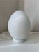 Vintage egg table lamp white glass Domec style egg