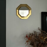 Brass mirror 32x32cm