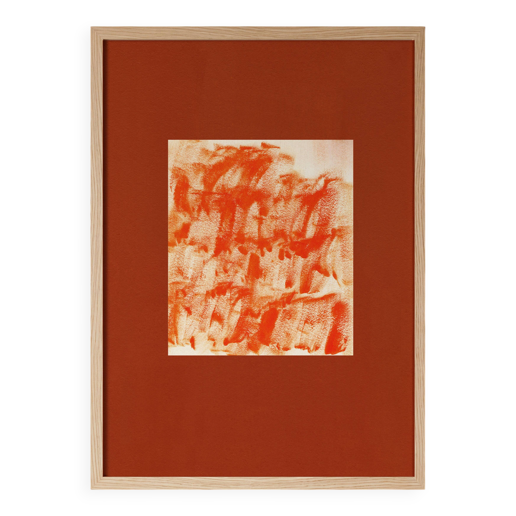Abstract art poster based on a painting signed Eawy.