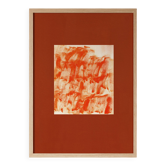 Abstract art poster based on a painting signed Eawy.
