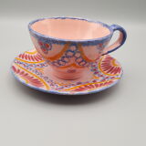 Set cups and saucers henriot quimper