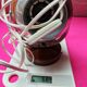 Brown vintage eyeball lamp Space Age – 1970s