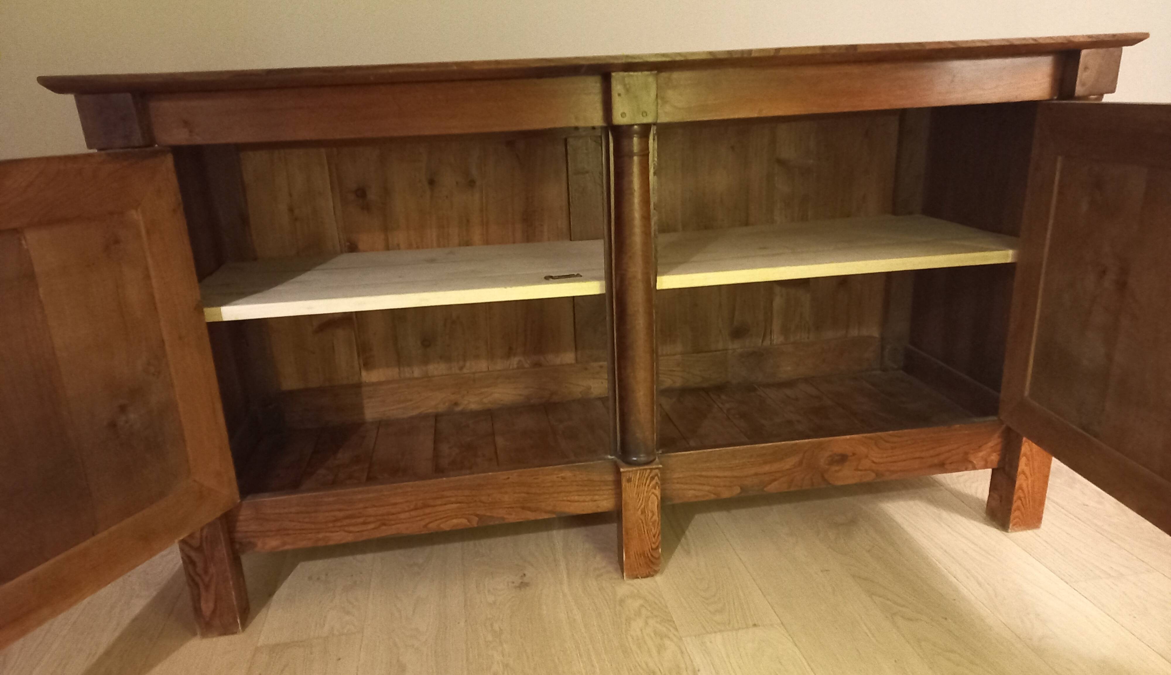 Very Empire half-column XIX century low sideboard