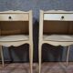Pair of lacquered Louis XV style bedside tables – 20th century