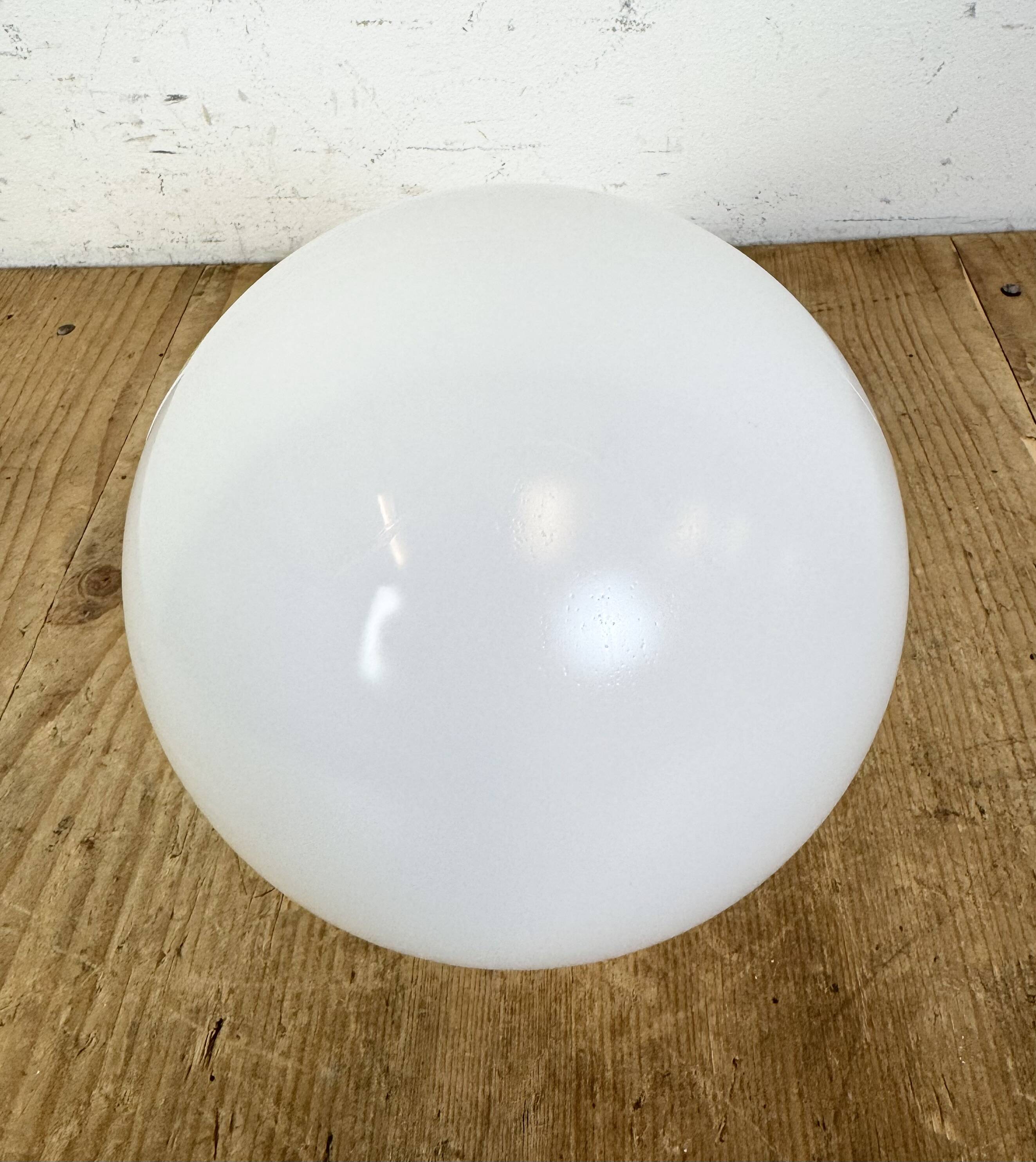 Vintage White Porcelain Pendant Light, 1970s