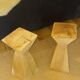 Set of 2 wooden plant stands.