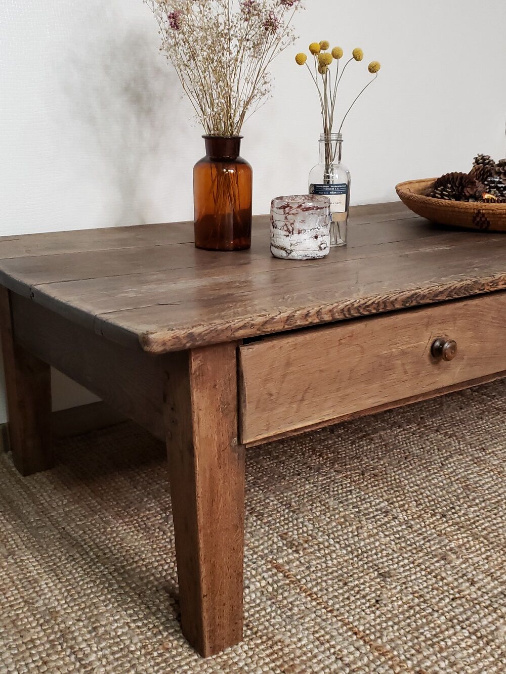 Oak coffee table