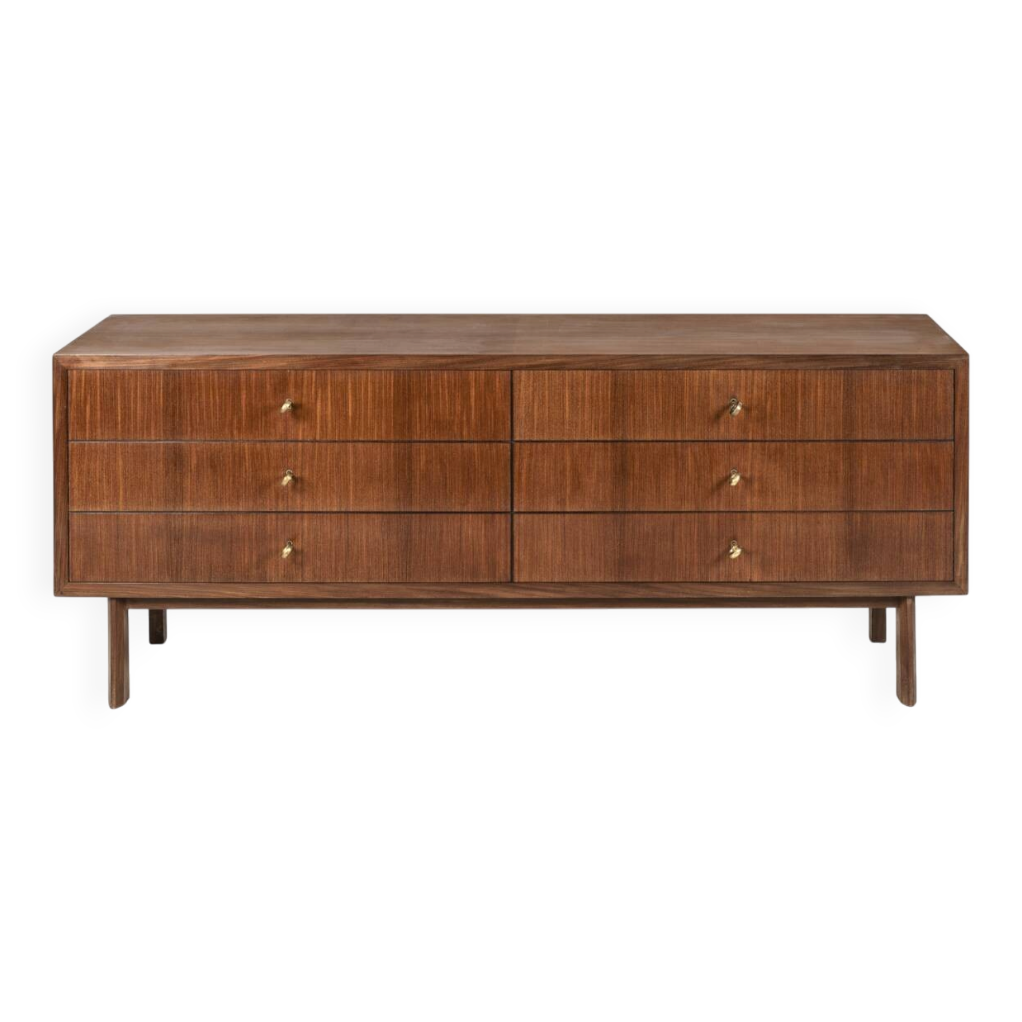 Important sideboard with drawers in teak, Italian design, 1960s.