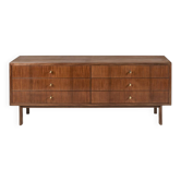 Important sideboard with drawers in teak, Italian design, 1960s.