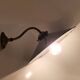 Wall light in enamelled sheet metal