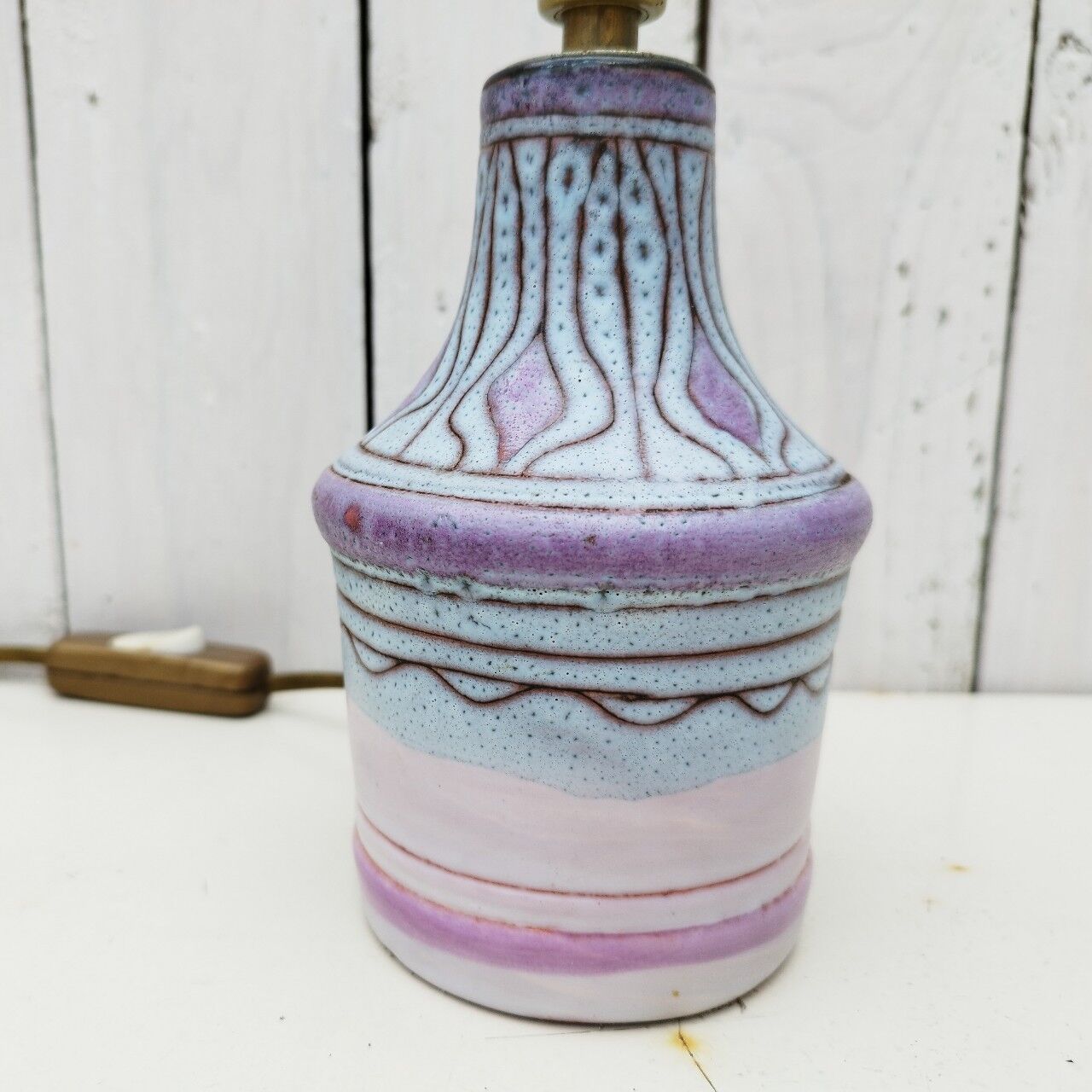 Ceramic lamp foot by Danuta Le Hénaff