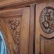 Antique 3-door wardrobe with mirror
