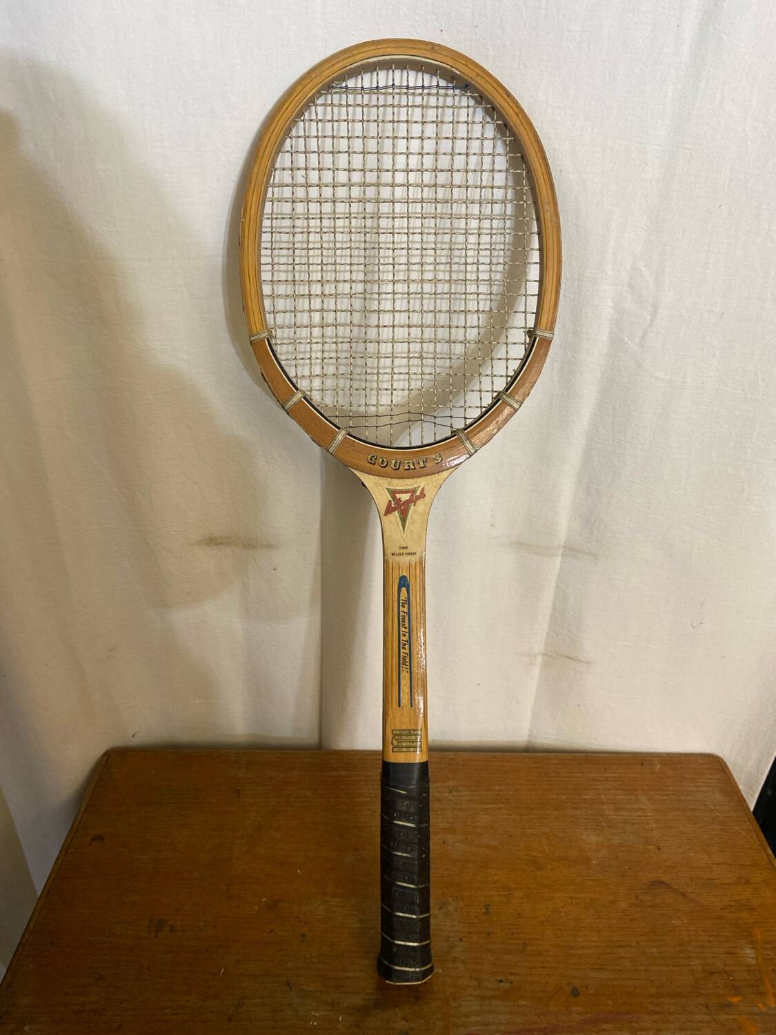 Vintage AUTOGRAPH Court S Wooden Tennis Racket