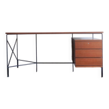 Bureau en acajou et métal par ARP - Motte, Mortier, Guariche, France 1956