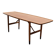 Table basse Anton Kildeberg (attribuée), noyer et laiton, Danemark années 1950-60.