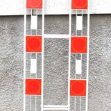DESIGN vintage wall coat rack in metal and POP enamelled ceramic