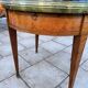 Antique Louis XVI style hot water bottle table with marble top