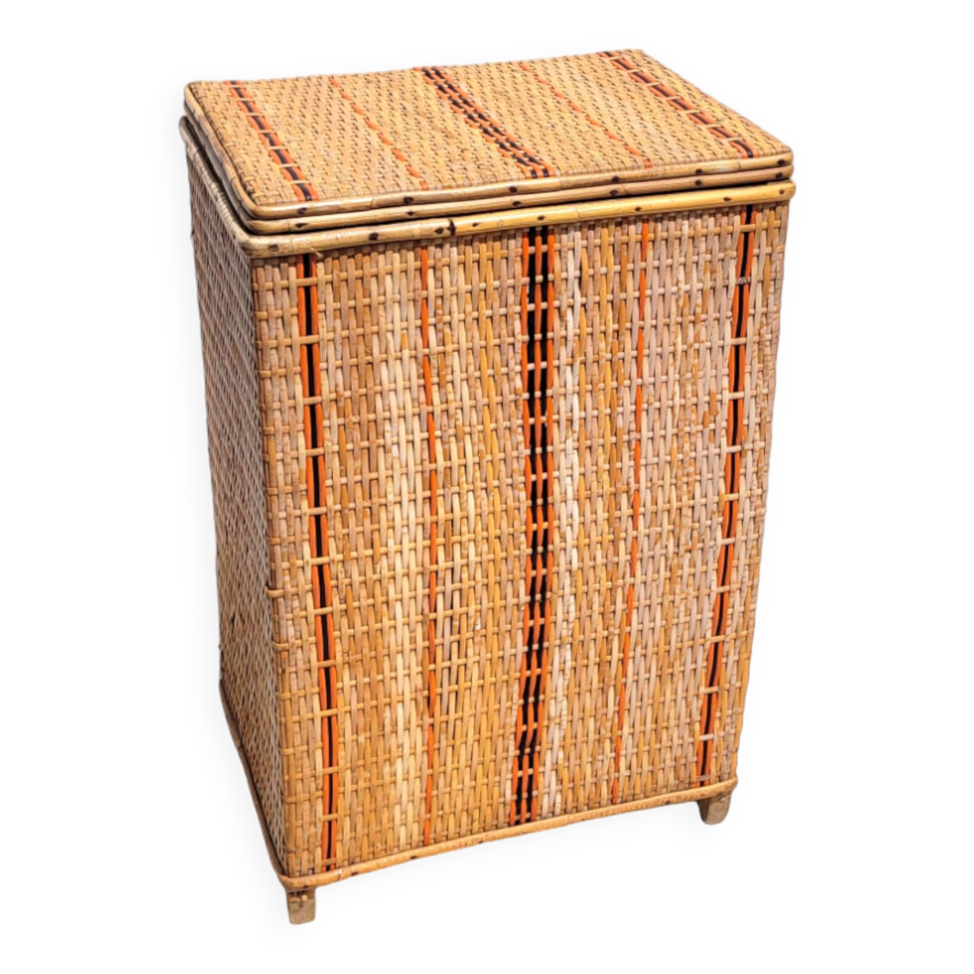 Rattan chest from the 1950s