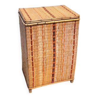 Rattan chest from the 1950s