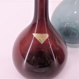 Set of 3 arthur percy scandinavian tulip vases for gullaskruf 1950
