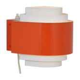1970s orange metal dutch wall lamp