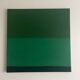 Peinture sur châssis "timeless green" pièce unique signée Bodasca