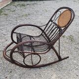 Rattan rocking-chair