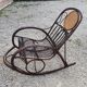 Rocking chair rotin vintage