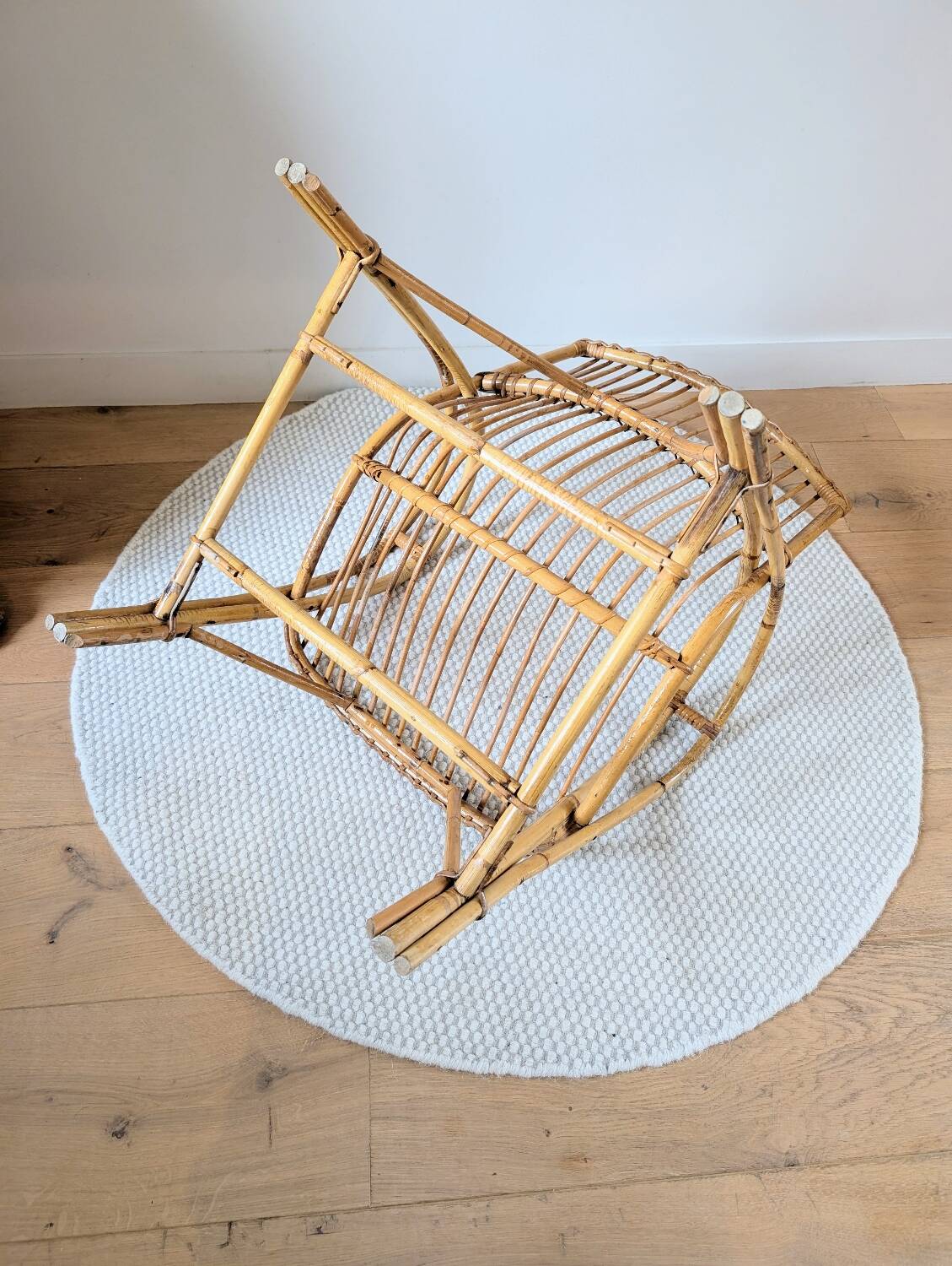 Vintage rattan armchair