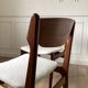 Pair of teak chairs by Erik Buck
