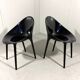 Philippe Starck glossy Super Impossible chairs, Kartell Italy